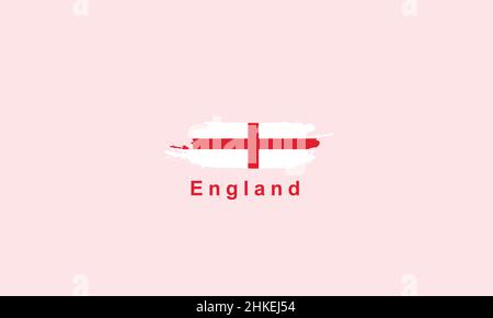 Motif Pinceaux Stoke England Flag Illustration de Vecteur