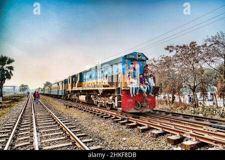 Bangladesh train local à Dhaka Banque D'Images