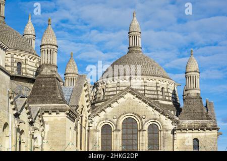 France, Dordogne, Périgueux, ville de scène sur la via Lemovicensis ou Vezelay Way, l'un des principaux moyens de Saint-Jacques-de-Compostelle, cathédrale Saint-Front, site classé au patrimoine mondial de l'UNESCO Banque D'Images