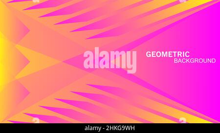 Design créatif arrière-plan abstrait enveloppé de couleur jaune rose Illustration de Vecteur