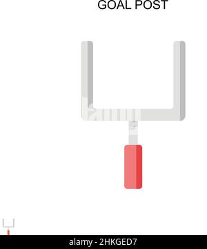 Icône de vecteur simple de publication d'objectif.Modèle de conception de symbole d'illustration pour élément d'interface utilisateur Web mobile. Illustration de Vecteur