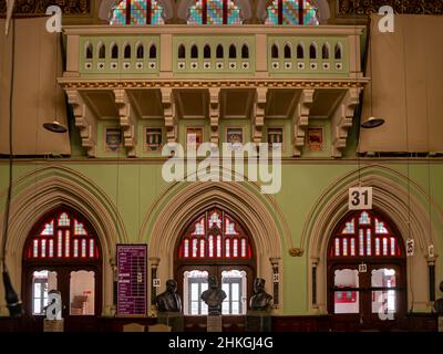 MUMBAI, INDE - 18 décembre 2021 : intérieurs du siège de BMC.La Corporation Hall s'inspire des Corporation Halls de Glasgow et Birmingham.UNESCO Banque D'Images