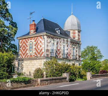 Maison près de Villebernier Banque D'Images