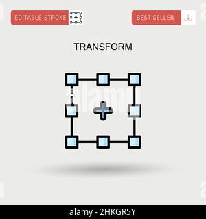 Transformer l'icône de vecteur simple. Illustration de Vecteur