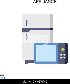 Icône de vecteur simple de l'appliance.Modèle de conception de symbole d'illustration pour élément d'interface utilisateur Web mobile. Illustration de Vecteur