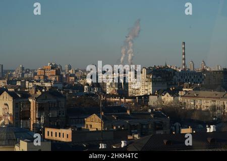 Kiev, Ukraine.04th févr. 2022.Kiev, Ukraine.4th févr. 2022.Une vue de Kiev le 4 février 2022.(Credit image: © Bryan Smith/ZUMA Press Wire) Credit: ZUMA Press, Inc./Alamy Live News Banque D'Images