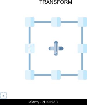 Transformer l'icône de vecteur simple.Modèle de conception de symbole d'illustration pour élément d'interface utilisateur Web mobile. Illustration de Vecteur