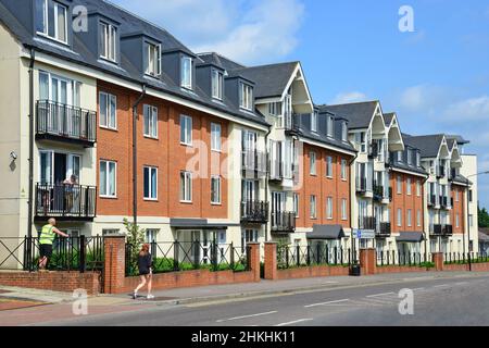 Appartement nouvelle construction, St Asaph Hill, St Albans, Hertfordshire, Angleterre, Royaume-Uni Banque D'Images