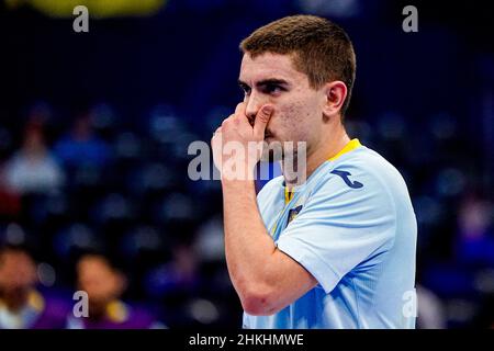 Amsterdam, pays-Bas.04th févr. 2022.AMSTERDAM, PAYS-BAS - FÉVRIER 4: Mellado de l'Espagne pendant le Futsal masculin Euro 2022 demi-finale match entre le Portugal et l'Espagne au Ziggo Dome le 4 février 2022 à Amsterdam, pays-Bas (photo de Jeroen Meuwsen/Orange Pictures) crédit: Orange pics BV/Alay Live News Banque D'Images