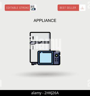 Icône de vecteur simple de l'appliance. Illustration de Vecteur