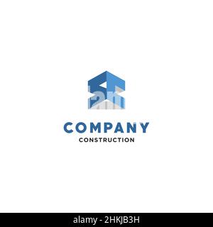 La lettre SC initiales logo est approprié pour la conception des entreprises de construction Illustration de Vecteur