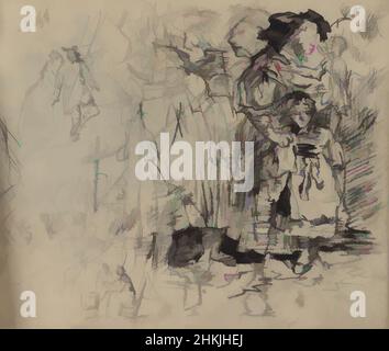 Art inspiré par femme avec enfant, assis et debout couple, James Ensor, dessin, Art belge, oeuvres classiques modernisées par Artotop avec un peu de modernité. Formes, couleur et valeur, impact visuel accrocheur sur l'art émotions par la liberté d'œuvres d'art d'une manière contemporaine. Un message intemporel qui cherche une nouvelle direction créative. Artistes qui se tournent vers le support numérique et créent le NFT Artotop Banque D'Images