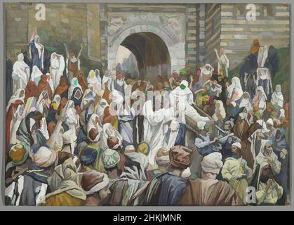 Art inspiré par la résurrection du fils de la veuve à Nain, la résurrection du fils de la veuve de Naïm, la vie de notre Seigneur Jésus Christ, la vie de notre-Seigneur Jésus-Christ, James Tissot, français, 1836-1902, aquarelle opaque sur graphite sur papier vélin gris, France, 1886-1896, Œuvres classiques modernisées par Artotop avec une touche de modernité. Formes, couleur et valeur, impact visuel accrocheur sur l'art émotions par la liberté d'œuvres d'art d'une manière contemporaine. Un message intemporel qui cherche une nouvelle direction créative. Artistes qui se tournent vers le support numérique et créent le NFT Artotop Banque D'Images