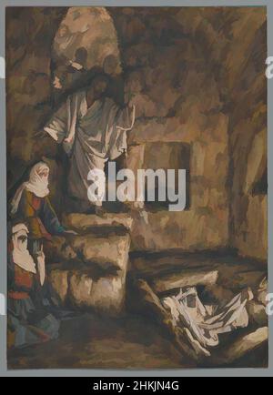 Art inspiré par la Résurrection de Lazarus, la résurrection de Lazare, la vie de notre Seigneur Jésus-Christ, la vie de notre-Seigneur Jésus-Christ, James Tissot, Français, 1836-1902, aquarelle opaque sur graphite sur papier vélin gris, France, 1886-1894, image : 10 1/16 x 7 1/4 po, 25,6 x 18, œuvres classiques modernisées par Artotop avec une touche de modernité. Formes, couleur et valeur, impact visuel accrocheur sur l'art émotions par la liberté d'œuvres d'art d'une manière contemporaine. Un message intemporel qui cherche une nouvelle direction créative. Artistes qui se tournent vers le support numérique et créent le NFT Artotop Banque D'Images