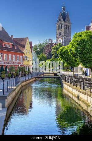 Eglise nos Dames à Memmingen, Allemagne, Bavière, Memmingen Banque D'Images