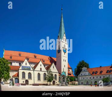 Eglise Saint-Mang à Kempten, Allemagne, Bavière, Swabia, Allgaeu Banque D'Images