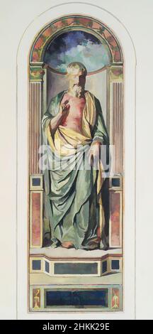 Art inspiré par la prédication de Saint Paul, John la Farge, cuisine américaine, 1835-1910, aquarelle, figure masculine debout, les œuvres classiques modernisées par Artotop avec une touche de modernité. Formes, couleur et valeur, impact visuel accrocheur sur l'art émotions par la liberté d'œuvres d'art d'une manière contemporaine. Un message intemporel qui cherche une nouvelle direction créative. Artistes qui se tournent vers le support numérique et créent le NFT Artotop Banque D'Images