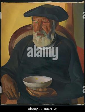 Art inspiré par Old Trombola, Boris Grigoriev, russe, 1886-1939, huile sur toile, 1924, 29 x 23 1/2 po., 73,7 x 59,7cm, 20th Century, barbe, chapeau, Portrait, peinture russe, figure masculine assise, oeuvres classiques modernisées par Artotop avec une touche de modernité. Formes, couleur et valeur, impact visuel accrocheur sur l'art émotions par la liberté d'œuvres d'art d'une manière contemporaine. Un message intemporel qui cherche une nouvelle direction créative. Artistes qui se tournent vers le support numérique et créent le NFT Artotop Banque D'Images