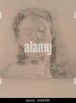 Art inspiré par les yeux fermés, Yeux Clos, Odilon Redon, Français, 1840-1916, Lithographie sur papier de Chine, France, 1890, 22 x 16 po., 55,9 x 40,6 cm, yeux fermés, visage, oeuvres classiques modernisées par Artotop avec une touche de modernité. Formes, couleur et valeur, impact visuel accrocheur sur l'art émotions par la liberté d'œuvres d'art d'une manière contemporaine. Un message intemporel qui cherche une nouvelle direction créative. Artistes qui se tournent vers le support numérique et créent le NFT Artotop Banque D'Images