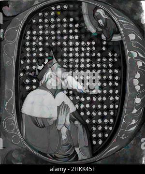 Art inspiré par la lettre D illuminée, maître inconnu, peinture sur parchemin avec feuille d'or, rouge, rose, bleu, vert, Jaune, et blanc, 15th Century, feuille: 6 15/16 x 6 1/16 po, 17,6 x 15,4 cm, illuminée, manuscrit, vélin, oeuvres classiques modernisées par Artotop avec une touche de modernité. Formes, couleur et valeur, impact visuel accrocheur sur l'art émotions par la liberté d'œuvres d'art d'une manière contemporaine. Un message intemporel qui cherche une nouvelle direction créative. Artistes qui se tournent vers le support numérique et créent le NFT Artotop Banque D'Images