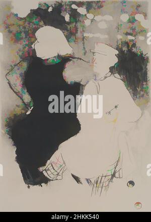 Art inspiré par au Moulin-Rouge : l'Union franco-russe, Henri de Toulouse-Lautrec, français, 1864-1901, Lithographie sur papier de porcelaine fine, 1894, 13 x 9 3/4 po, 33 x 24,8 cm, Belle époque, canette, danse, demi-monde, Divertissement, France, Français, Fun, la Troisieme Rebulique, Loisirs, œuvres classiques modernisées par Artotop avec une touche de modernité. Formes, couleur et valeur, impact visuel accrocheur sur l'art émotions par la liberté d'œuvres d'art d'une manière contemporaine. Un message intemporel qui cherche une nouvelle direction créative. Artistes qui se tournent vers le support numérique et créent le NFT Artotop Banque D'Images