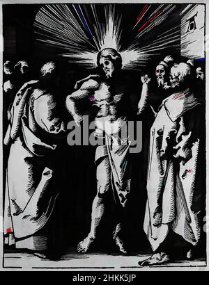 Art inspiré par le doudoudoudoutant Thomas, la petite passion, Albrecht Dürer, allemand, 1471-1528, Coupe de bois sur papier ponté, Allemagne, 1509-1511; édition de 1511, image: 5 x 3 3/4 po., 12,7 x 9,5 cm, Christ, doudoudoudoutant Thomas, Durer, petite passion, Boiseries, œuvres classiques modernisées par Artotop avec une touche de modernité. Formes, couleur et valeur, impact visuel accrocheur sur l'art émotions par la liberté d'œuvres d'art d'une manière contemporaine. Un message intemporel qui cherche une nouvelle direction créative. Artistes qui se tournent vers le support numérique et créent le NFT Artotop Banque D'Images