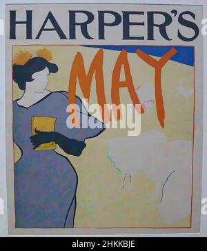 Art inspiré par Harper's Poster - Mai 1895, Edward Penfield, cuisine américaine, 1866-1925, Lithographie sur papier vélin, 1895, feuille : 16 3/4 x 13 3/8 po, 42,5 x 34 cm, 1895, 19th Century, couleur, chèvres, Harper's, lithographie, mai, papier, Penfield, Poster, femme, oeuvres classiques modernisées par Artotop avec une touche de modernité. Formes, couleur et valeur, impact visuel accrocheur sur l'art émotions par la liberté d'œuvres d'art d'une manière contemporaine. Un message intemporel qui cherche une nouvelle direction créative. Artistes qui se tournent vers le support numérique et créent le NFT Artotop Banque D'Images