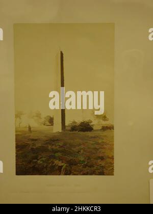 Art inspiré par Obélisque of ON, Frank Mason Good, anglais, 1839-1911, photographie argentée, 19th Century, image/feuille: 6 1/8 x 3 15/16 po, 15,5 x 10 cm, 12th Dynasty, 19th Century, Al Masalla, albumine Silver Photograph, Noir et blanc, Égypte, Frank Mason Good, Heliopolis, œuvres classiques modernisées par Artotop avec un peu de modernité. Formes, couleur et valeur, impact visuel accrocheur sur l'art émotions par la liberté d'œuvres d'art d'une manière contemporaine. Un message intemporel qui cherche une nouvelle direction créative. Artistes qui se tournent vers le support numérique et créent le NFT Artotop Banque D'Images