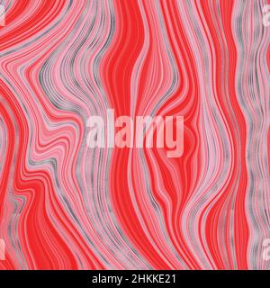 Arrière-plan abstrait marbre rouge et rose agate mosaïque de granit avec des veines d'argent.Texture de la pierre de surface marbrée. Banque D'Images