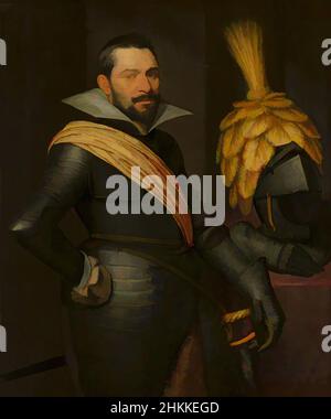 Art inspiré par Portrait d'un officier, éventuellement Gaspard de Coligny 1584-1646, Jan Anthonisz van Ravesteyn, et atelier, c. 1611, œuvres classiques modernisées par Artotop avec une touche de modernité. Formes, couleur et valeur, impact visuel accrocheur sur l'art émotions par la liberté d'œuvres d'art d'une manière contemporaine. Un message intemporel qui cherche une nouvelle direction créative. Artistes qui se tournent vers le support numérique et créent le NFT Artotop Banque D'Images