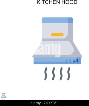 Hotte de cuisine simple icône vectorielle.Modèle de conception de symbole d'illustration pour élément d'interface utilisateur Web mobile. Illustration de Vecteur