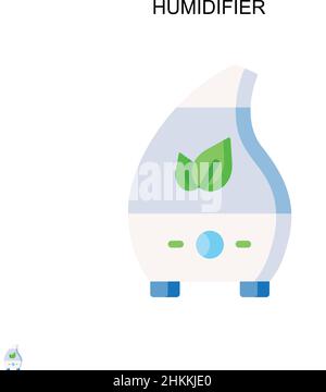 Icône vecteur simple de l'humidificateur.Modèle de conception de symbole d'illustration pour élément d'interface utilisateur Web mobile. Illustration de Vecteur