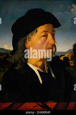 Art inspiré par Portrait de Giuliano da Sangallo 1445-1516, fils de Francesco Giamberti, Piero di Cosimo, après c. 1482, œuvres classiques modernisées par Artotop avec une touche de modernité. Formes, couleur et valeur, impact visuel accrocheur sur l'art émotions par la liberté d'œuvres d'art d'une manière contemporaine. Un message intemporel qui cherche une nouvelle direction créative. Artistes qui se tournent vers le support numérique et créent le NFT Artotop Banque D'Images