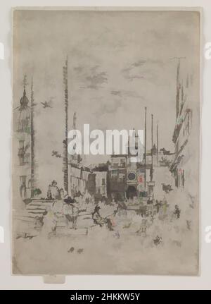 Art inspiré par la Piazzetta, James A. McNeill Whistler, cuisine américaine, 1834-1903, 1879-80, imprimé 1880-1901, Gravure, Venise, Vénétie, Italie, Europe, Tirages, image : 10 1/16 x 7 1/16 cm (25,6 x 18 cm, œuvres classiques modernisées par Artotop avec une touche de modernité. Formes, couleur et valeur, impact visuel accrocheur sur l'art émotions par la liberté d'œuvres d'art d'une manière contemporaine. Un message intemporel qui cherche une nouvelle direction créative. Artistes qui se tournent vers le support numérique et créent le NFT Artotop Banque D'Images