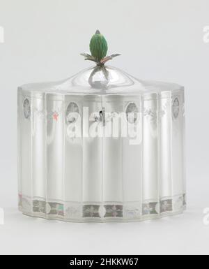 Art inspiré par Tea Canister, marqué par Samuel Godbehere, anglais, actif 1784-c.1819, et Edward Wigan, anglais, Active 1786-1800, 1789-90, argent et ivoire, fabriqué à Londres, Grand Londres, Angleterre, Europe, conteneurs, travail des métaux, 6 x 5 1/2 x 4 1/2 po. (15,2 x 14 x 11,4 cm, œuvres classiques modernisées par Artotop avec une touche de modernité. Formes, couleur et valeur, impact visuel accrocheur sur l'art émotions par la liberté d'œuvres d'art d'une manière contemporaine. Un message intemporel qui cherche une nouvelle direction créative. Artistes qui se tournent vers le support numérique et créent le NFT Artotop Banque D'Images