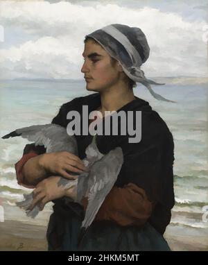 Art inspiré par le mouette blessée, Jules Breton, français, 1827-1906, 1878, Huile sur toile, Courrières, Nord-pas-de-Calais, France, Europe, Tableaux, 36 1/2 x 30 3/8 po (92,7 x 77,2 cm, œuvres classiques modernisées par Artotop avec une touche de modernité. Formes, couleur et valeur, impact visuel accrocheur sur l'art émotions par la liberté d'œuvres d'art d'une manière contemporaine. Un message intemporel qui cherche une nouvelle direction créative. Artistes qui se tournent vers le support numérique et créent le NFT Artotop Banque D'Images