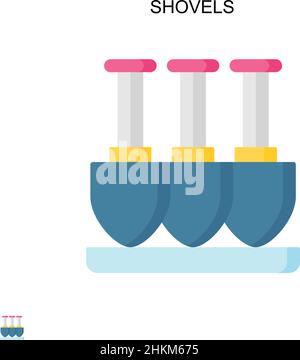 Pelle l'icône de vecteur simple.Modèle de conception de symbole d'illustration pour élément d'interface utilisateur Web mobile. Illustration de Vecteur