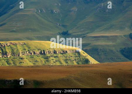 Superbe paysage de montagne du Drakensberg, géants Château nature reserve, Afrique du Sud Banque D'Images