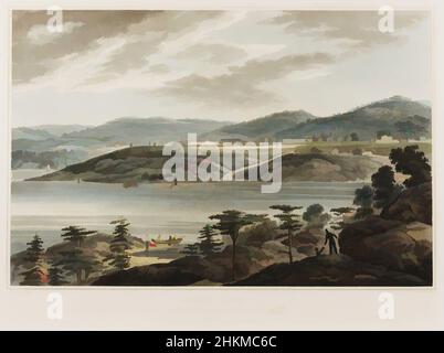 Art inspiré par West point, de « The Hudson River Portfolio », William Guy Wall, irlandais, 1792–après 1864, John Hill, Américain (né en Angleterre), 1770–1850, 1825, aquatinte de couleur main, gravure, Et gravure, West point, New York, Etats-Unis, Amérique du Nord et Centrale, estampes, image: 16, oeuvres classiques modernisées par Artotop avec un peu de modernité. Formes, couleur et valeur, impact visuel accrocheur sur l'art émotions par la liberté d'œuvres d'art d'une manière contemporaine. Un message intemporel qui cherche une nouvelle direction créative. Artistes qui se tournent vers le support numérique et créent le NFT Artotop Banque D'Images