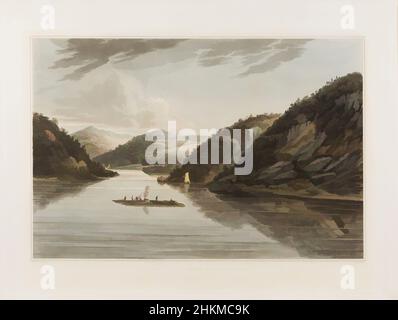 Art inspiré par la vue près de fort Montgomery, de 'The Hudson River Portfolio', William Guy Wall, irlandais, 1792-après 1864, John Hill, Américain (né en Angleterre), 1770-1850, 1822, aquatinte de couleur main, gravure, Et gravure, fort Montgomery, New York, Etats-Unis, Amérique du Nord et Centrale, oeuvres classiques modernisées par Artotop avec un peu de modernité. Formes, couleur et valeur, impact visuel accrocheur sur l'art émotions par la liberté d'œuvres d'art d'une manière contemporaine. Un message intemporel qui cherche une nouvelle direction créative. Artistes qui se tournent vers le support numérique et créent le NFT Artotop Banque D'Images