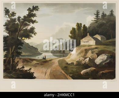 Art inspiré par View Near Fishkill, de « The Hudson River Portfolio », William Guy Wall, irlandais, 1792–après 1864, John Hill, Américain (né en Angleterre), 1770–1850, 1823–24, aquatinte de couleur main, gravure, Et gravure, Fishkill, New York, Etats-Unis, Amérique du Nord et Centrale, gravures, oeuvres classiques modernisées par Artotop avec une touche de modernité. Formes, couleur et valeur, impact visuel accrocheur sur l'art émotions par la liberté d'œuvres d'art d'une manière contemporaine. Un message intemporel qui cherche une nouvelle direction créative. Artistes qui se tournent vers le support numérique et créent le NFT Artotop Banque D'Images