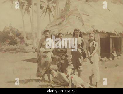 Art inspiré par le village de Samoan, près d'Apia, Burton Brothers studio, studio de photographie, 1884, Dunedin, photographie en noir et blanc, œuvres classiques modernisées par Artotop avec une touche de modernité. Formes, couleur et valeur, impact visuel accrocheur sur l'art émotions par la liberté d'œuvres d'art d'une manière contemporaine. Un message intemporel qui cherche une nouvelle direction créative. Artistes qui se tournent vers le support numérique et créent le NFT Artotop Banque D'Images