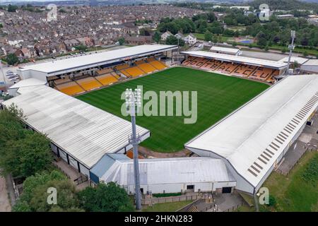 Vale Park Aerial photos , Port Vale football Club Stoke on Trent Staffordshire Banque D'Images