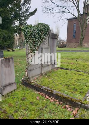 Cimetière juif en Allemagne Banque D'Images