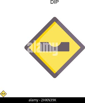 Icône de vecteur simple DIP.Modèle de conception de symbole d'illustration pour élément d'interface utilisateur Web mobile. Illustration de Vecteur