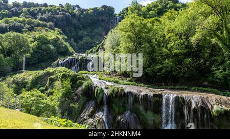Fermeture de la cascade de Marmore en mai Banque D'Images