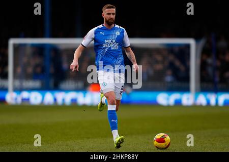 Peterborough, Royaume-Uni.05th févr. 2022.5th février 2022 : Weston Homes Stadium, Peterborough, Cambridgeshire, Angleterre; FA Cup football,Peterborough versus Queens Park Rangers; Mark Beevers de Peterborough United Credit: Action plus Sports Images/Alamy Live News Banque D'Images