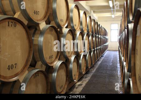 Les tuns dans le domaine viticole à Erevan, Arménie Banque D'Images