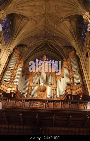 L'orgue du choeur de la cathédrale Saint-Patrick, Manhattan, New York Banque D'Images