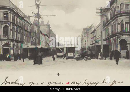 Art inspiré par Queen Street, Auckland, Muir & Moodie studio, 1905, Auckland, œuvres classiques modernisées par Artotop avec une touche de modernité. Formes, couleur et valeur, impact visuel accrocheur sur l'art émotions par la liberté d'œuvres d'art d'une manière contemporaine. Un message intemporel qui cherche une nouvelle direction créative. Artistes qui se tournent vers le support numérique et créent le NFT Artotop Banque D'Images